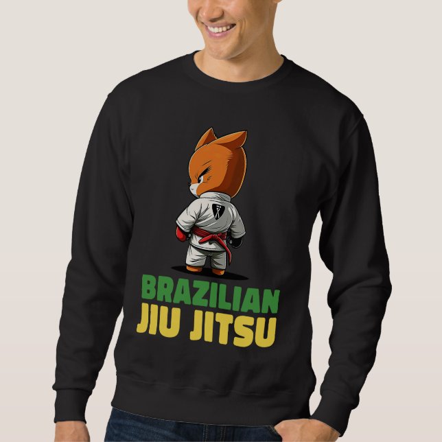 Brazilian Jiu Jitsu and Grappling Fox Sweatshirt (Vorderseite)