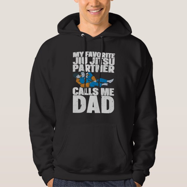 Brazilian Jiu Jitsu Dad BJJ Mixed Martial Jiu Jits Hoodie (Vorderseite)