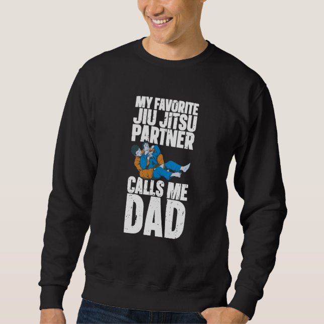 Brazilian Jiu Jitsu Dad BJJ Mixed Martial Jiu Jits Sweatshirt (Vorderseite)