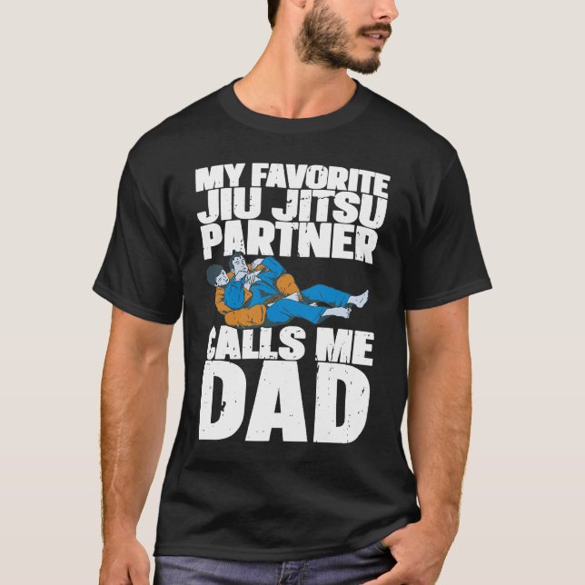 Brazilian Jiu Jitsu Dad BJJ Mixed Martial Jiu Jits T-Shirt (Vorderseite)