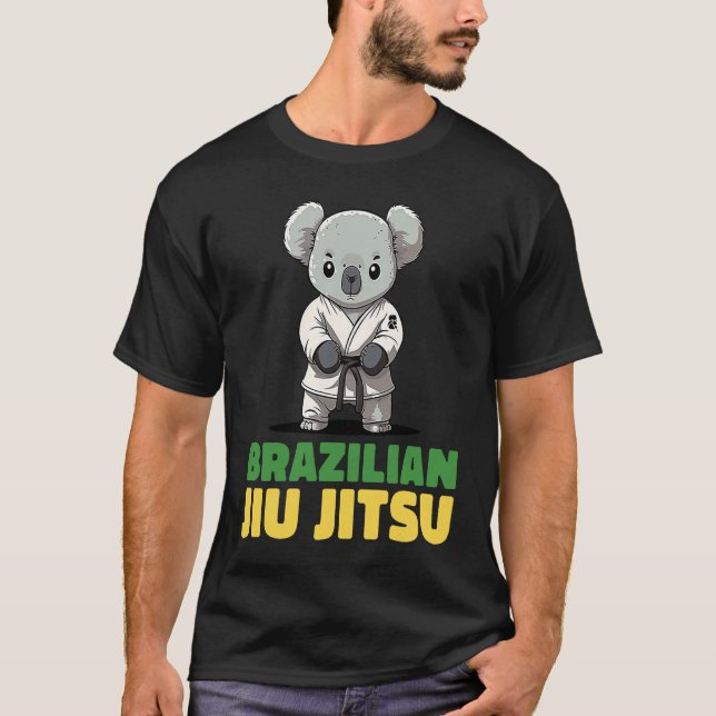 Brazilian Jiu Jitsu Grappling Koala T-Shirt (Vorderseite)