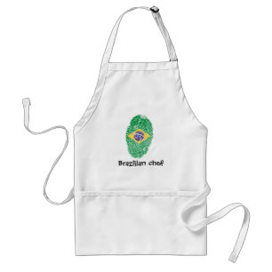 Brazilian touch fingerprint flag schürze