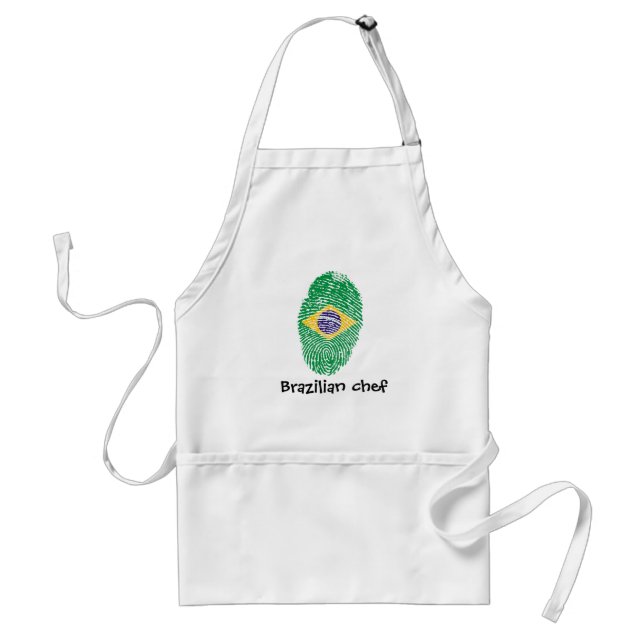 Brazilian touch fingerprint flag schürze (Vorne)