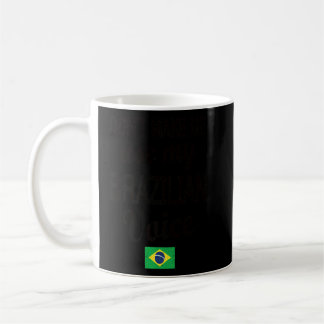 Brazilian Voice Brazil Flag Brazilian Roots Kaffeetasse