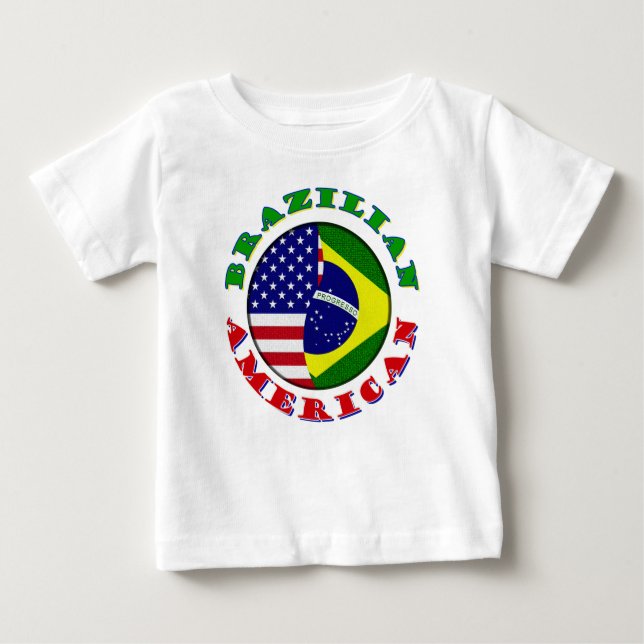brazilistisch-amerikanisch baby t-shirt (Vorderseite)