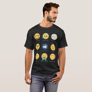 Brazillian Jiu-jitsu 9 SchattenBJJ Emoji Emoticons T-Shirt