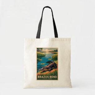 Brazos Bend State Park Texas Reise Kunst Vintage Tragetasche