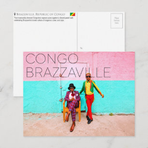 Brazzaville, Republik Kongo Reise-Postkarte Postkarte
