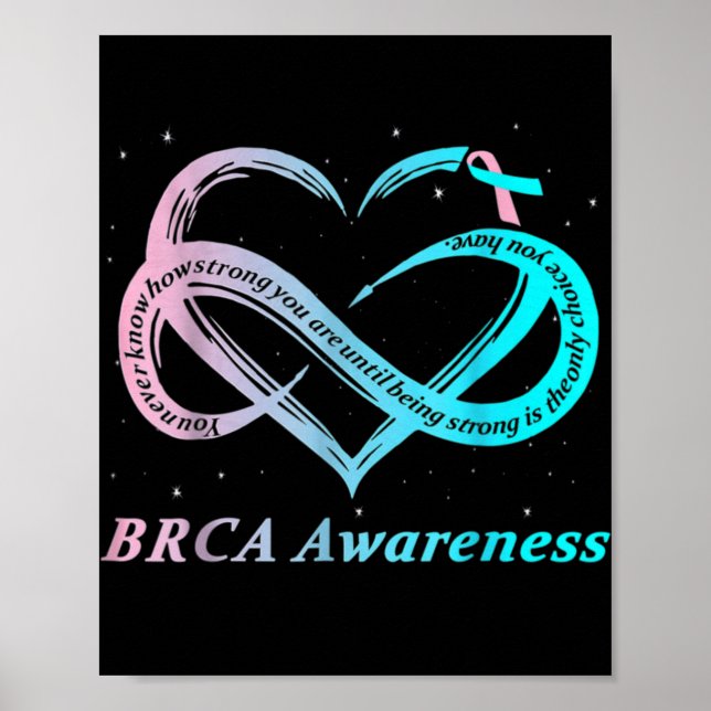Brca Warrior Im Fine Breast Cancer Awareness  Poster (Vorne)