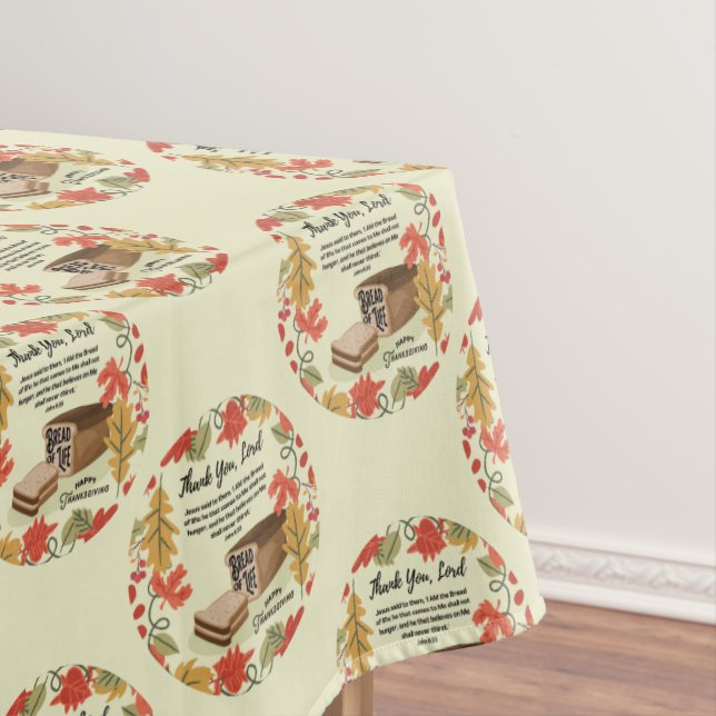 BREAD DES LEBENS Frohes Erntedankfest Tischdecke (Beispiel)