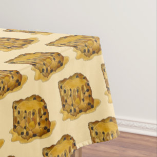 Bread Pudding Vanilla Sauce British Food Dessert Tischdecke