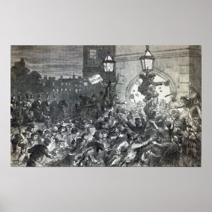 Bread Riot at the entrance to the House Poster