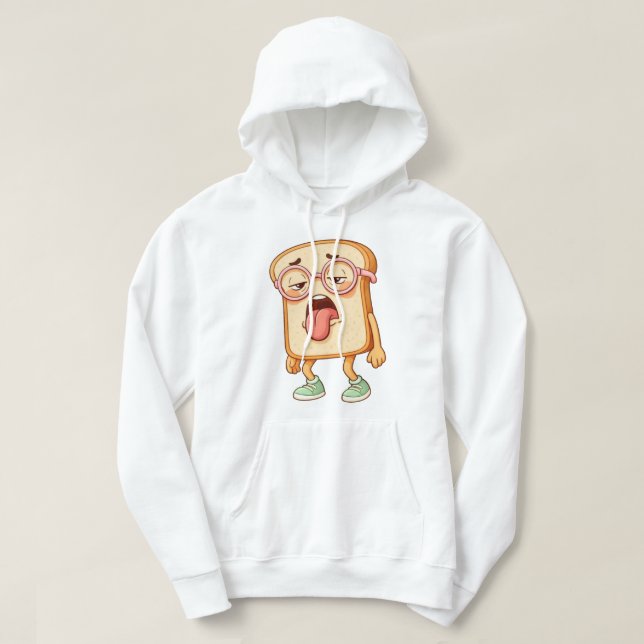 Bread Tony Tired Mood – Funny Bread T-Shirt Hoodie (Design vorne)