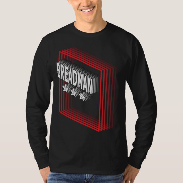 Breadman Job Title Appreciation Retro T-Shirt (Vorderseite)
