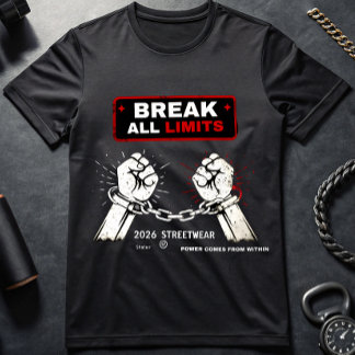 Break All Limits T-Shirt | Motivierendes Gym-Shirt