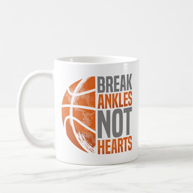 Break Ankles Not Hearts Basketball Player Hooper S Kaffeetasse (Links)