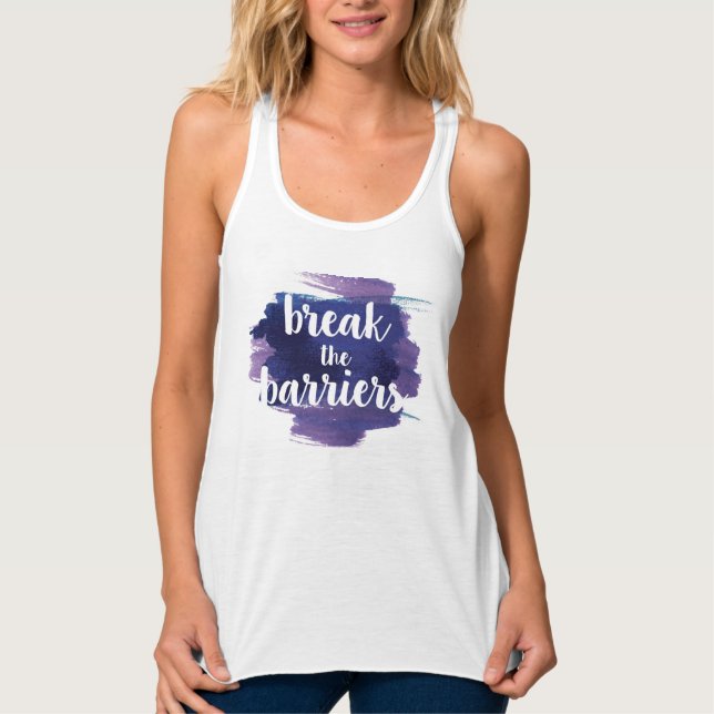 Break Barriers Women's New Balance Workout Tank Top (Vorderseite)