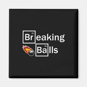 Break Billiard Player Pool Snooker 8 Ball Funny Magnet