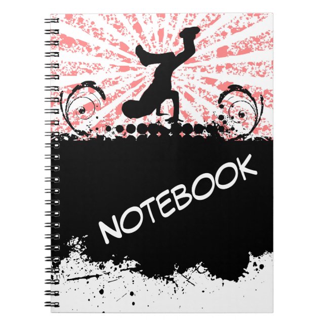 Break Dance Notebook Notizblock (Vorderseite)