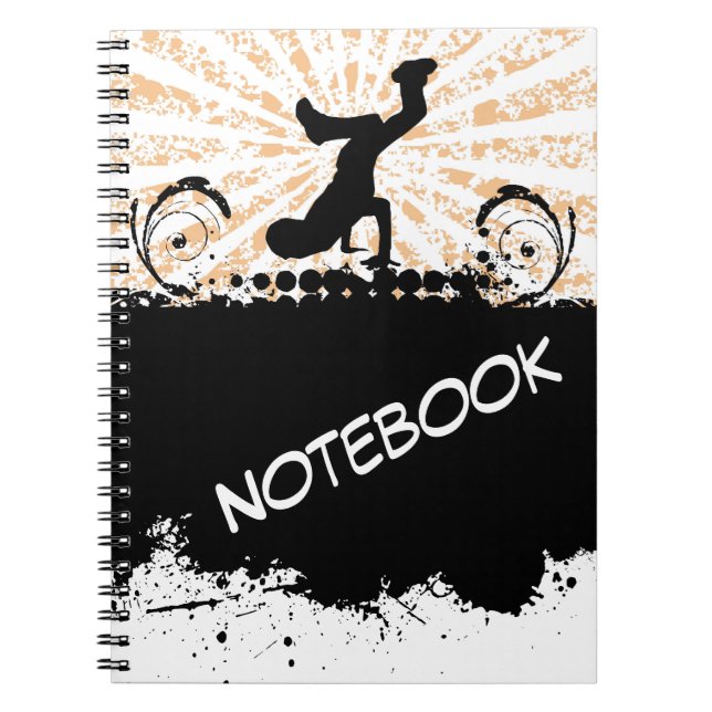 Break Dance Notebook Notizblock (Vorderseite)