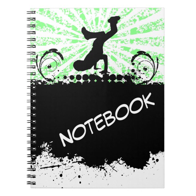 Break Dance Notebook Notizblock (Vorderseite)