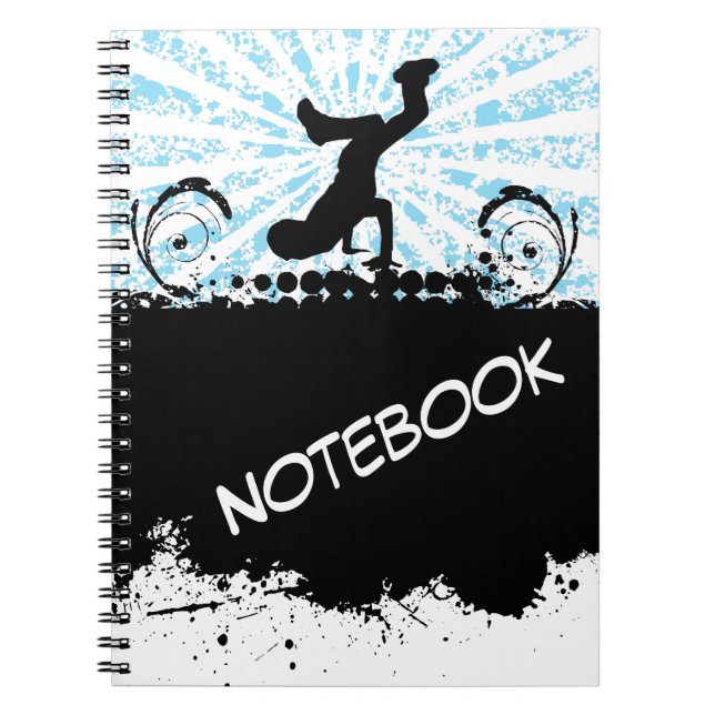 Break Dance Notebook Notizblock (Vorderseite)