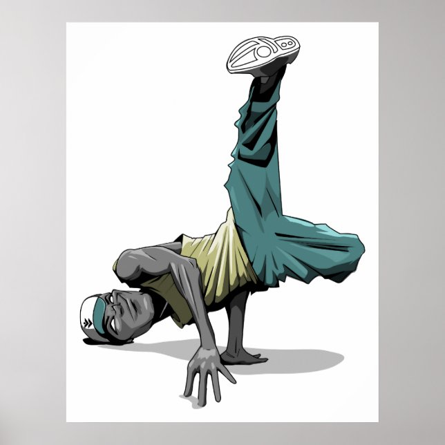 Break Dance Pose Poster (Vorne)