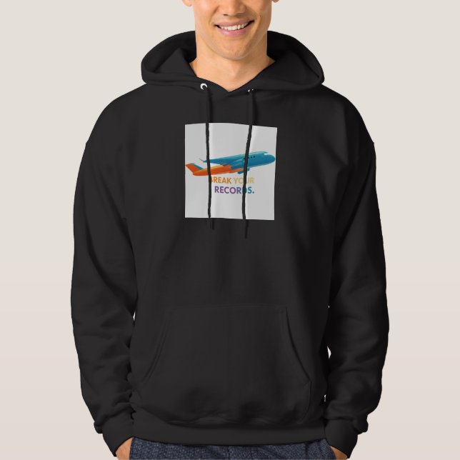 "Break Deine Platten" Hoodie (Vorderseite)