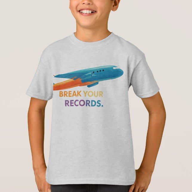 "Break Deine Platten" T-Shirt (Vorderseite)