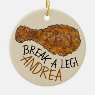 Break einen Leng Opening Night Fried Chicken Drums Keramik Ornament