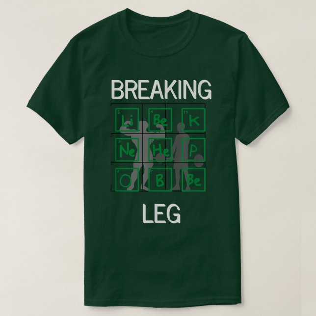 Break Leg Gym Bodybuilding Gewinner Motivation Da T-Shirt (Design vorne)