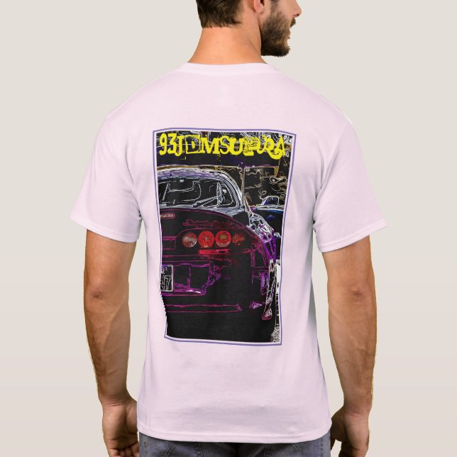 "Break Necks Not Hearts" Toyota Supra T-Shirt (Rückseite)