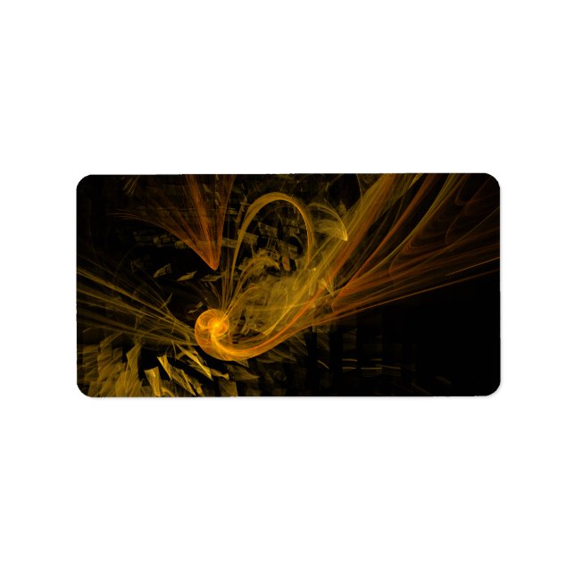 Break Point Abstrakt Art Adressaufkleber (Vorne)