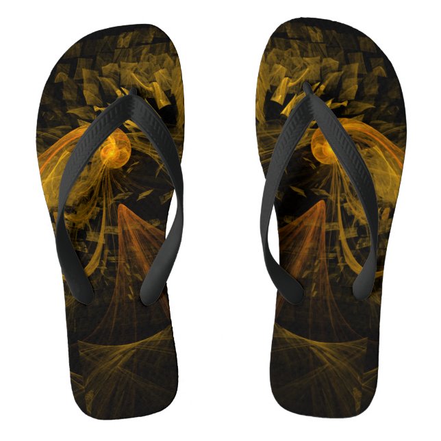 Break Point Abstrakt Art Flip Flops (Fußbett)