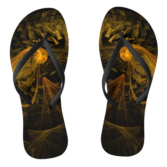Break Point Abstrakt Art Flip Flops (Fußbett)