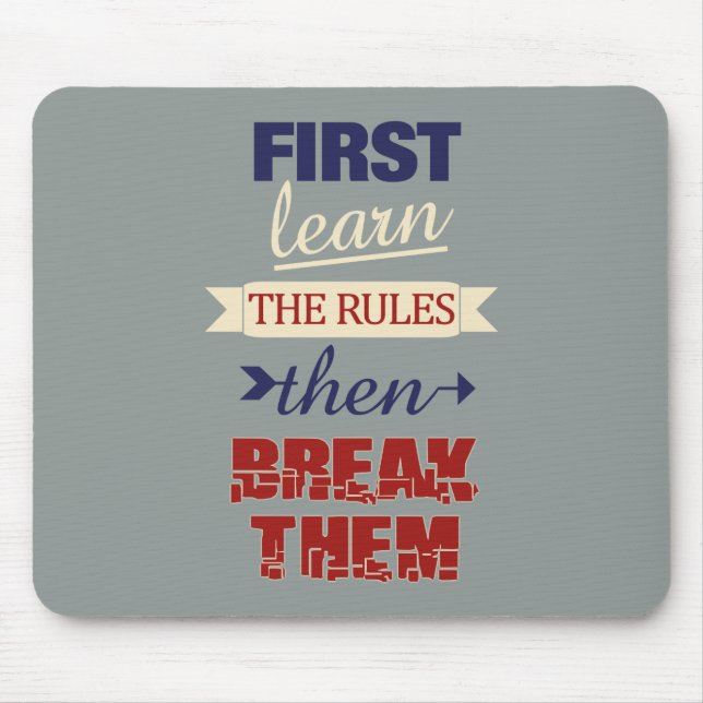 Break Rules mousepad (Vorne)