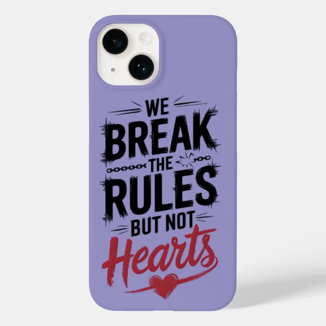 Break Rules, not Hearts: Fett Phone Case (Rückseite)