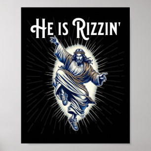 Break tanzen bricht er Rizzen Jesus tanzen Poster