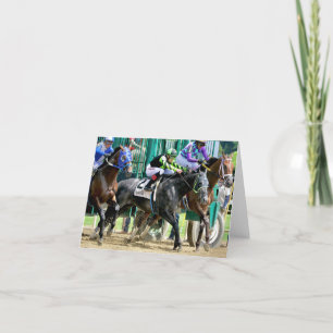 Break vom Tor in Saratoga Dankeskarte