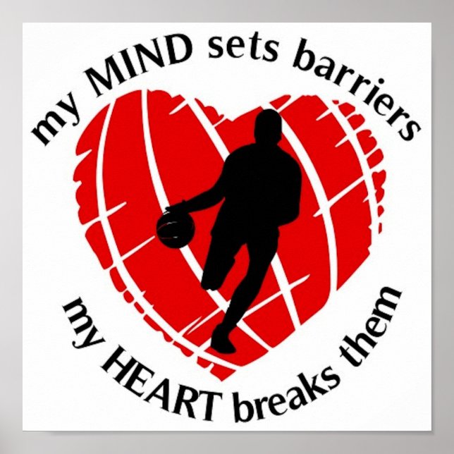 BREAKBARRIERS BASKETBALL PLAYER POSTER (Vorne)