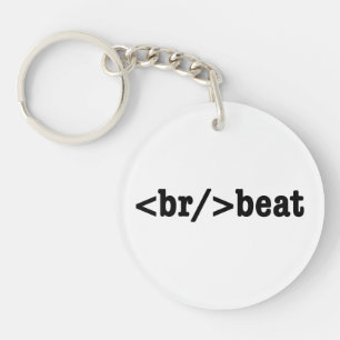 breakbeat HTML-Code Schlüsselanhänger