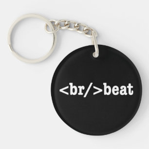 breakbeat HTML-Code Schlüsselanhänger