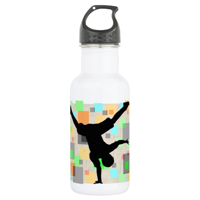 Breakdance 32 Unze Trinkflasche (Vorderseite)