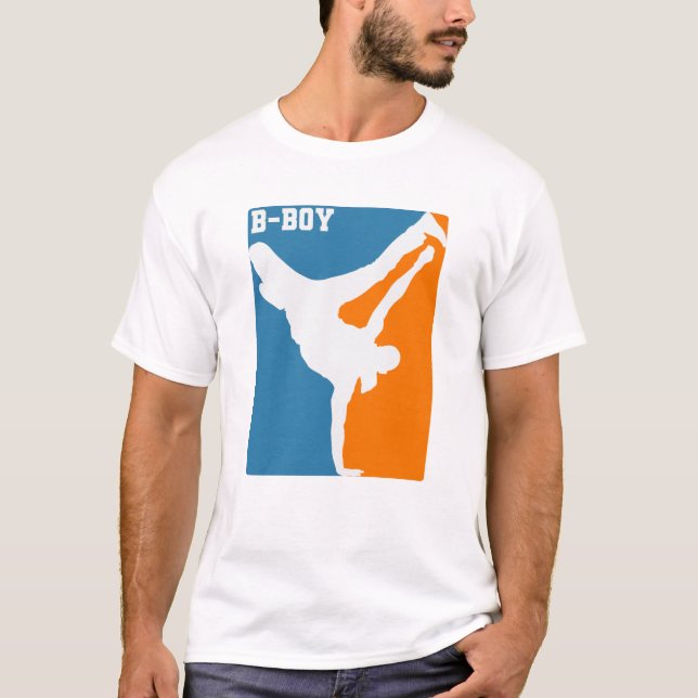 Breakdance B-Boy Hip-Hop und Funk T-Shirt (Vorderseite)