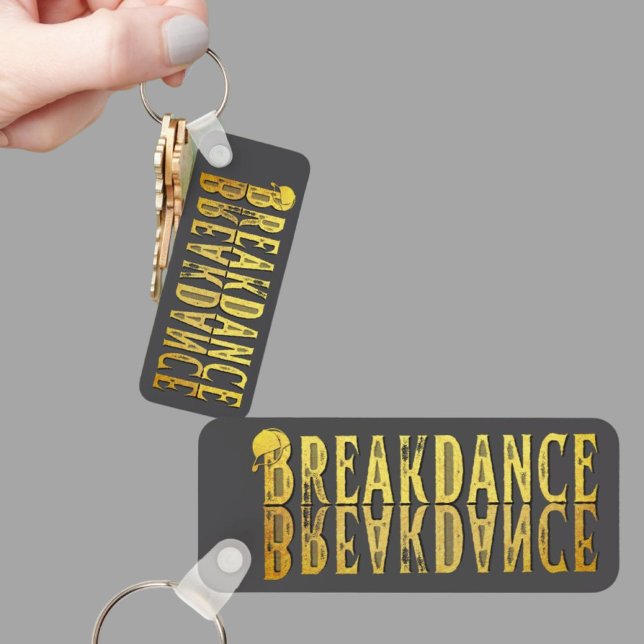 Breakdance black gold gelb schlüsselanhänger (Von Creator hochgeladen)