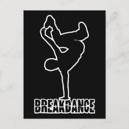 Breakdance custom color postcard postkarte