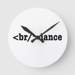 breakdance HTML Code Runde Wanduhr