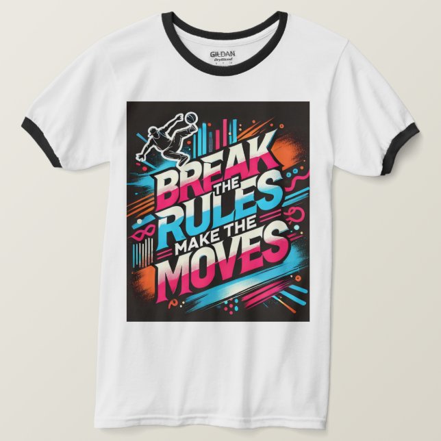 Breakdance-Inspiriert Men-T - Shirt (Design vorne)