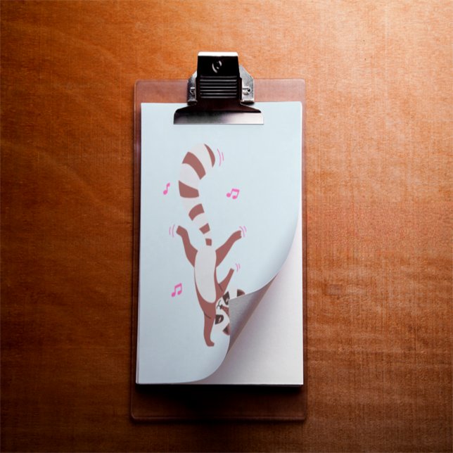 Breakdance Raccoon Vibes" Funny Animal Wall Clipbo Klemmbrett (Von Creator hochgeladen)