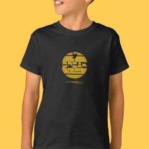 Breakdance schwarz gelb T-Shirt